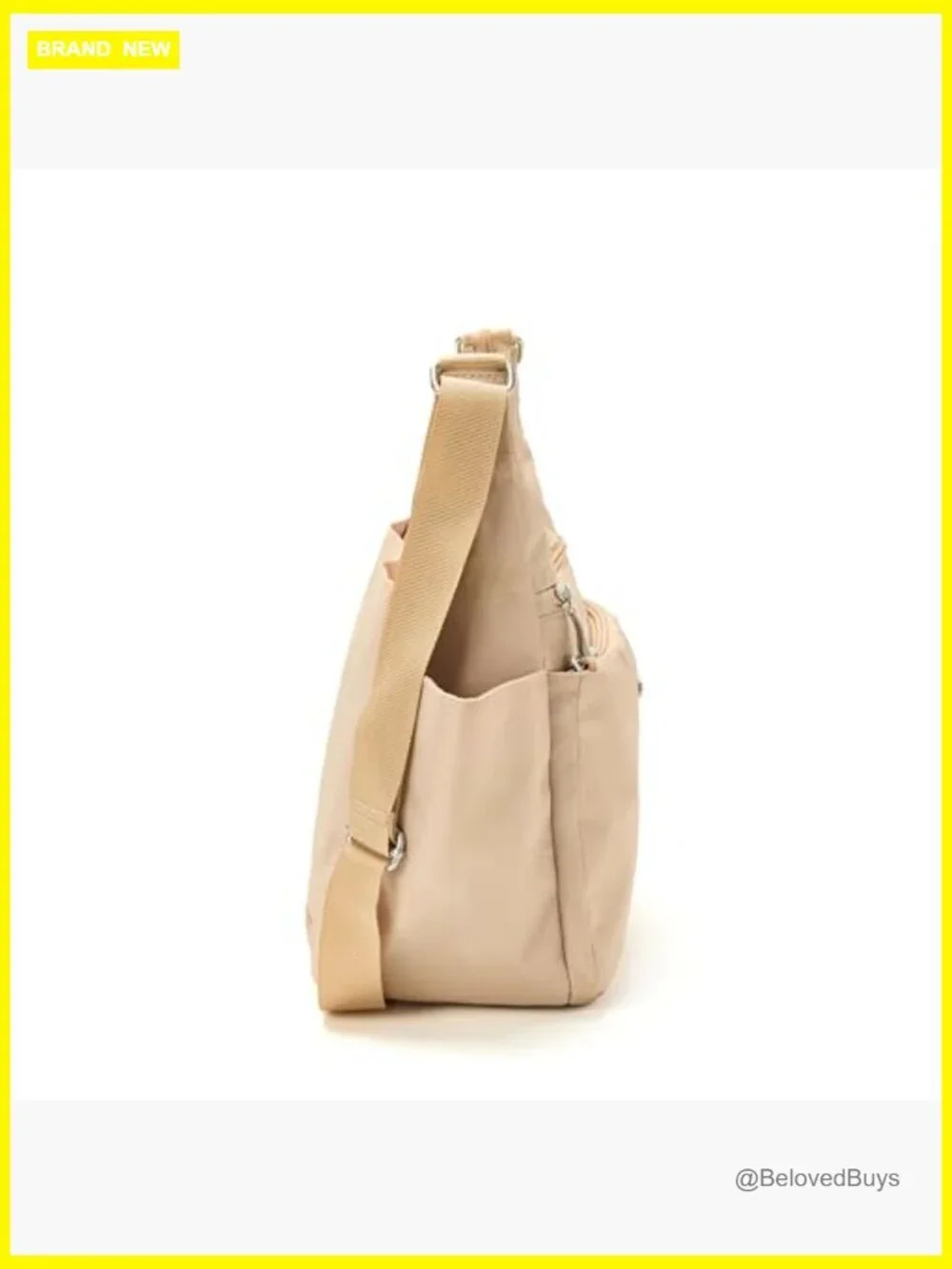 Lightweight Hobo Crossbody Bag RFID Protection Machine Washable Nylon